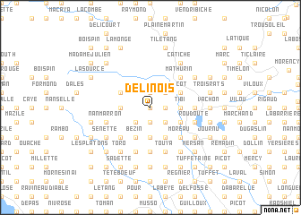 map of Délinois