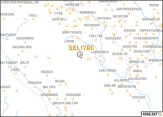 map of Delīyak