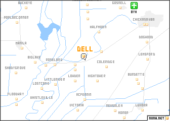 map of Dell