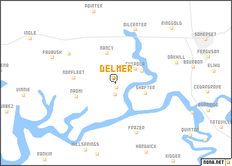 map of Delmer