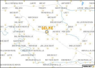 map of Delme