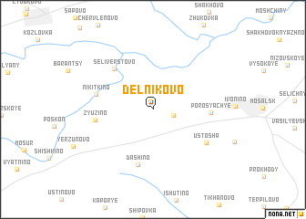 map of Del\