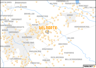 map of Del Norte