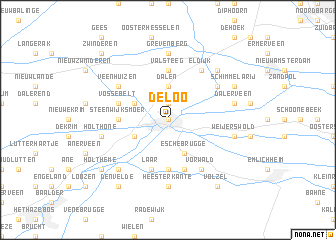 map of De Loo
