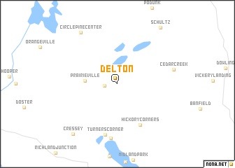 map of Delton