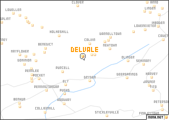 map of Delvale