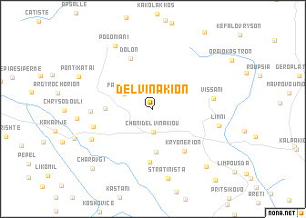 map of Delvinákion