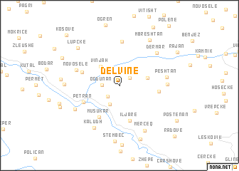map of Delvinë