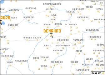 map of Demakro