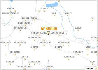 map of Démanka