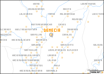 map of Demecia
