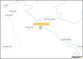 map of Demeneva
