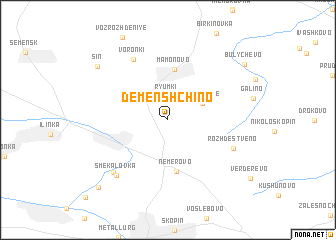 map of Demenshchino