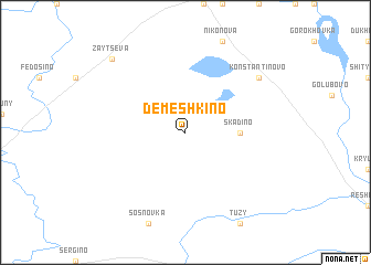 map of Demeshkino