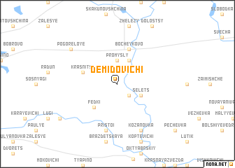 map of Demidovichi