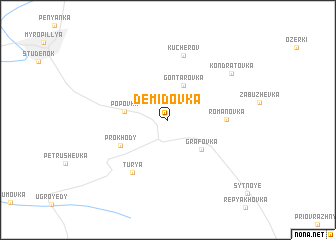 map of Demidovka