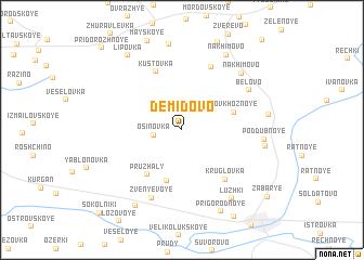 map of Demidovo