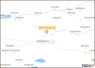 map of Demidovo