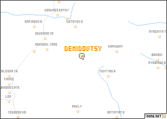 map of Demidovtsy