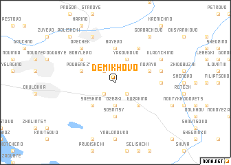 map of Demikhovo