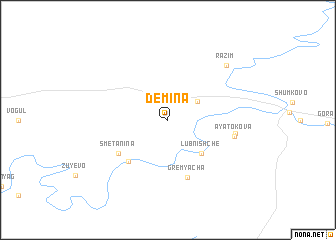 map of Dëmina