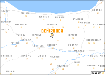 map of Demirboğa