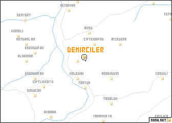 map of Demirciler