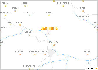 map of Demirdağ