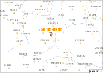 map of Demir Hisar