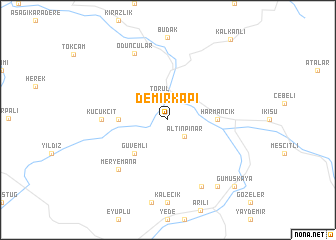 map of Demirkapı
