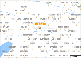 map of Demmin