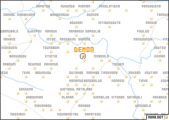 map of Démon