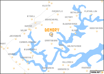 map of Demory