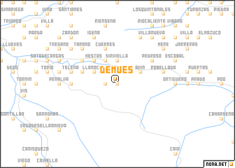 map of Demués