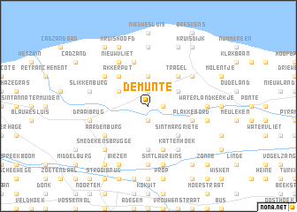 map of De Munte