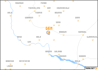 map of Dem