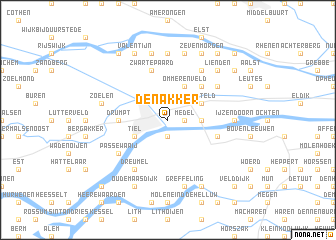 map of Den Akker