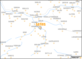 map of Denas