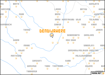 map of Dendi Jawere