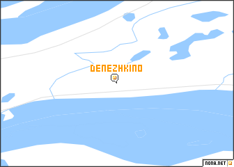 map of Denezhkino