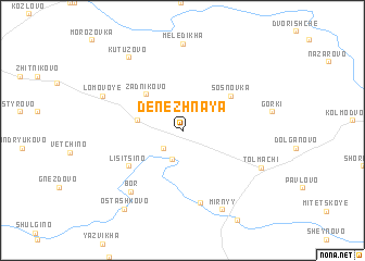 map of Denezhnaya