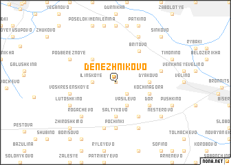 map of Denezhnikovo