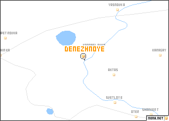 map of Denezhnoye