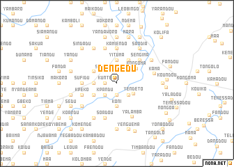 map of Dengedu