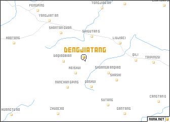 map of Dengjiatang