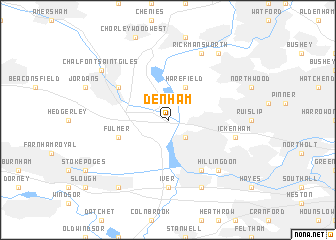 map of Denham