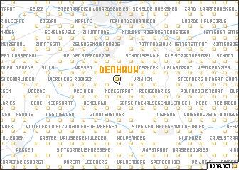 map of Den Hauw