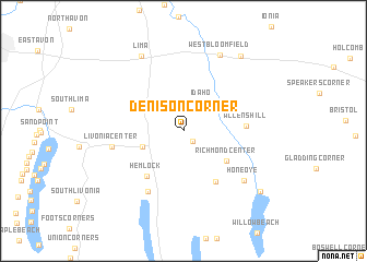 map of Denison Corner