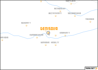map of Denisova