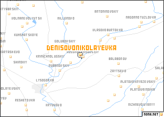 map of Denisovo-Nikolayevka